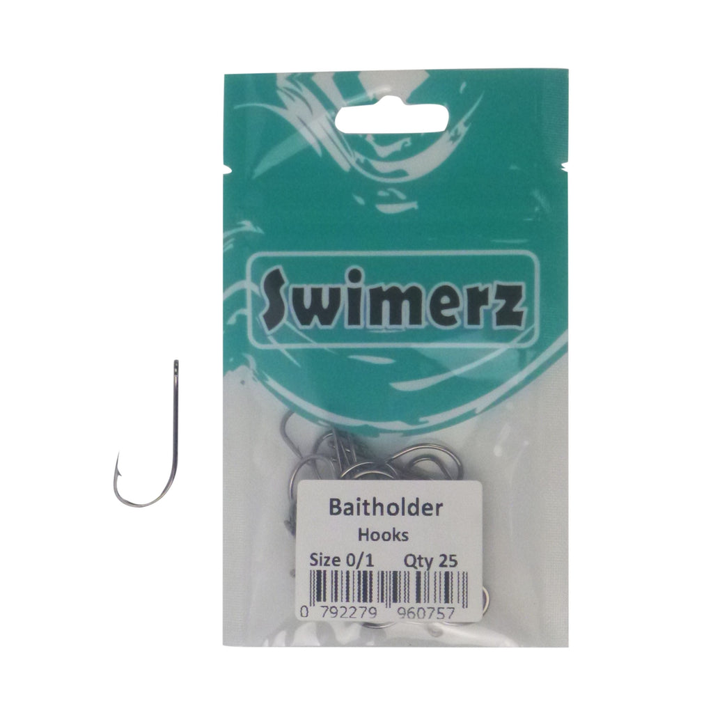 Swimerz 0/1 Baitholder Hook, Qty 25-1