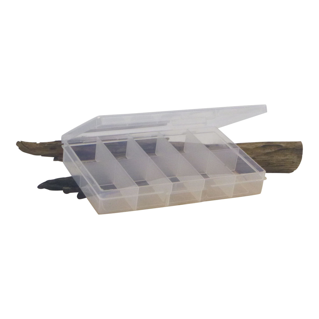 Rig Ezy 10 Compartment Tackle Box. 190mmL x 120mmW x 30mmD.-1