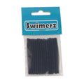Swimerz Assist Hook Sleeves, Black, 50mmL X 2mmD, Qty 15-0