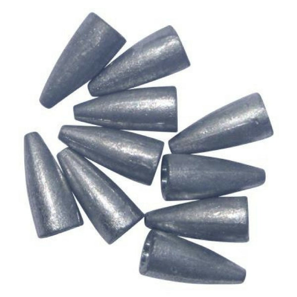Swimerz 3/8 oz Lead Bullet Sinker - Qty 10 Pack-0