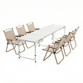 Weisshorn 7pc Camping Table Chair Set Outdoor Folding Aluminium Portable Picnic