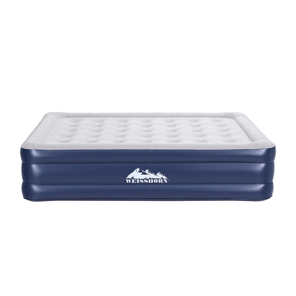 Weisshorn Queen Air Mattress with Rechargeable Cordless Pump 46cm