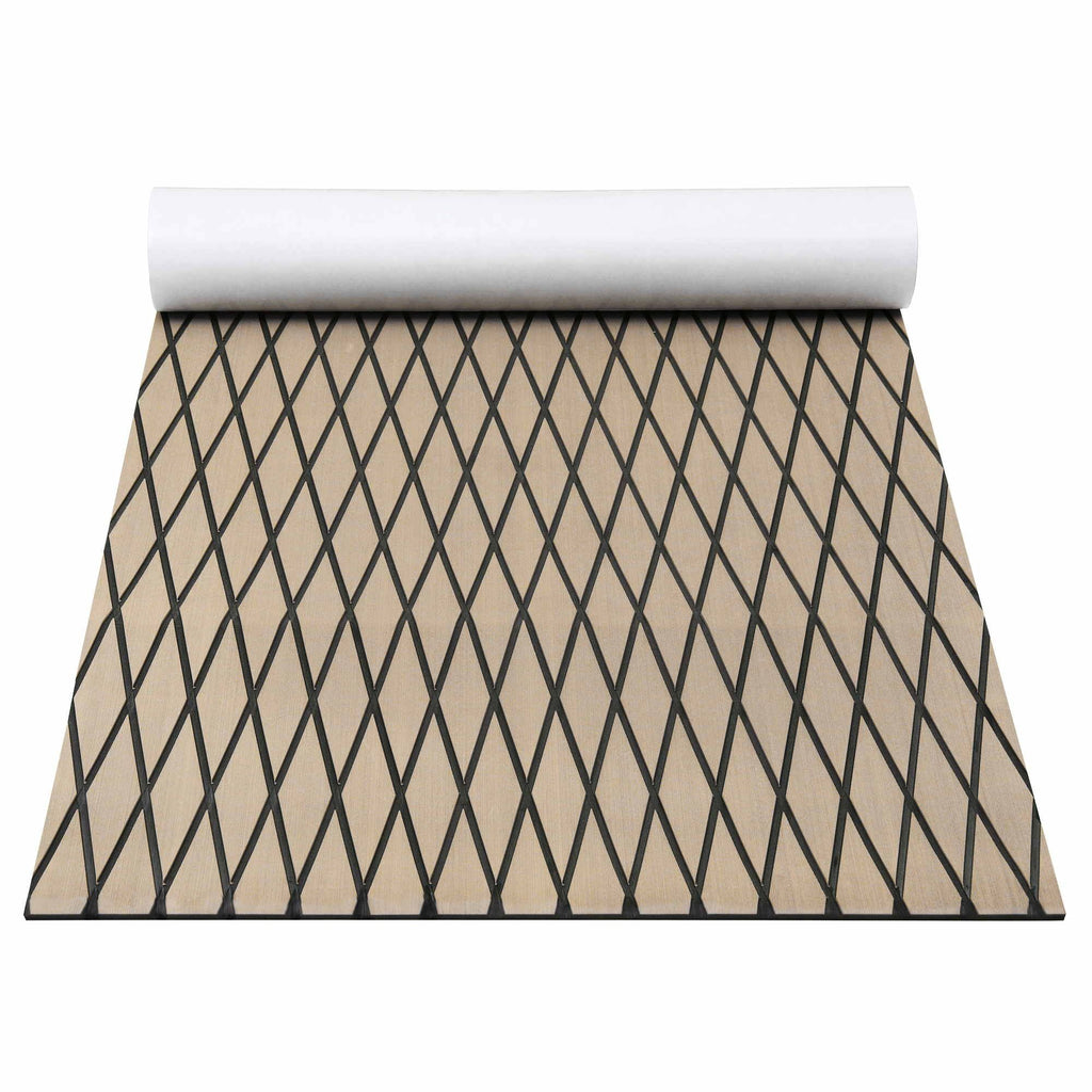 Seamanship EVA Foam Boat Flooring Decking Mat 240x90cm 6mm Diamond Taupe