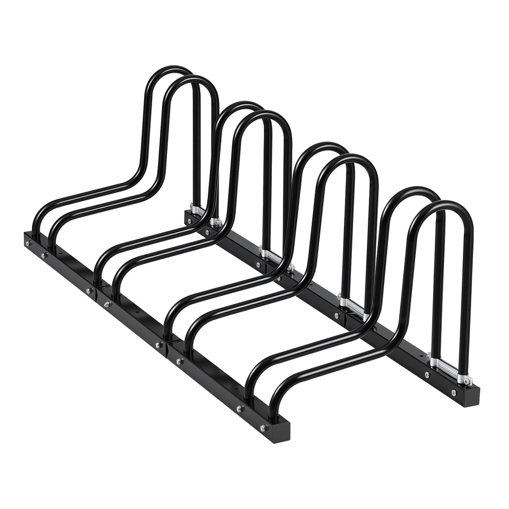 Weisshorn 4 Bike Floor Stand Rack Fits 20"-29" MTB Tires for Garage Storage