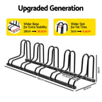 Weisshorn 5 Bike Floor Stand Rack Fits 20"-29" MTB Tires for Garage Storage