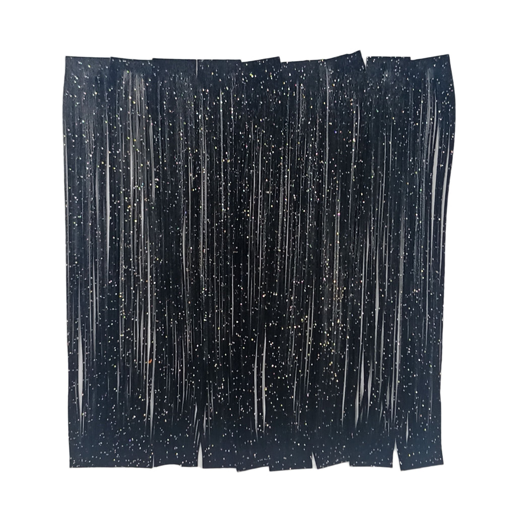Artizan 22 strand silicon skirting, Black w Flake, Qty 20-0