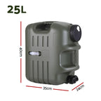 Weisshorn 25L Water Container Jerry Can Bucket Camping Outdoor Storage Tank