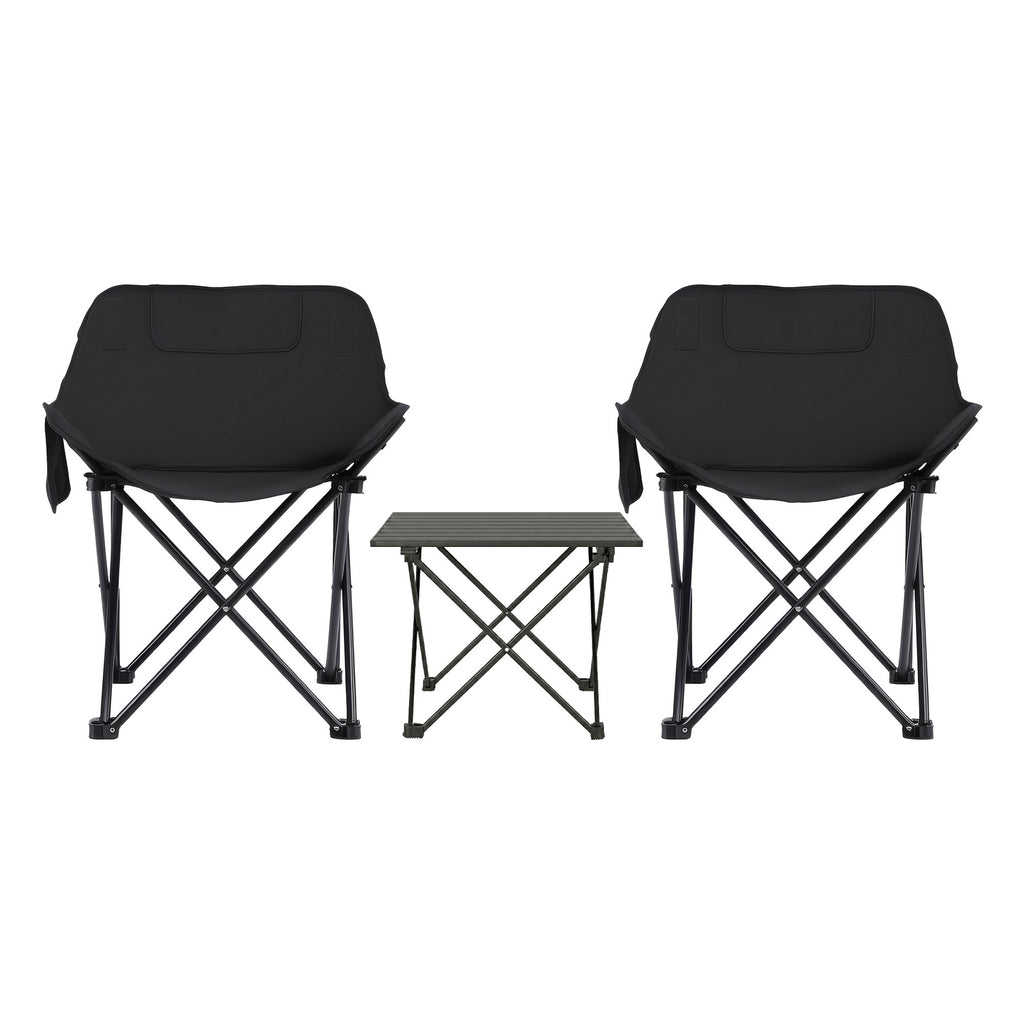 Weisshorn 3pc Camping Table Chair Set Outdoor Folding Aluminium Portable Picnic