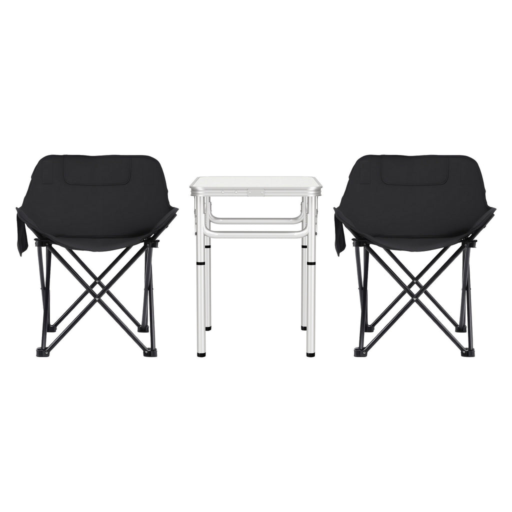 Weisshorn 3pc Camping Table Chair Set Outdoor Folding Aluminium Portable Picnic