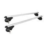 Universal Car Roof Racks Pod Aluminium Cross Bars Adjustable 108cm Silver