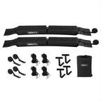GIANTZ Kayak Roof Rack for Car, Universal Soft Roof Rack Pads for Surfboard SUP Canoe, Roof Bars for SUV Sedan without Side Rails, Portable Cross Bars with 4.5m Tie Down Straps & Ropes, 80kg Capacity