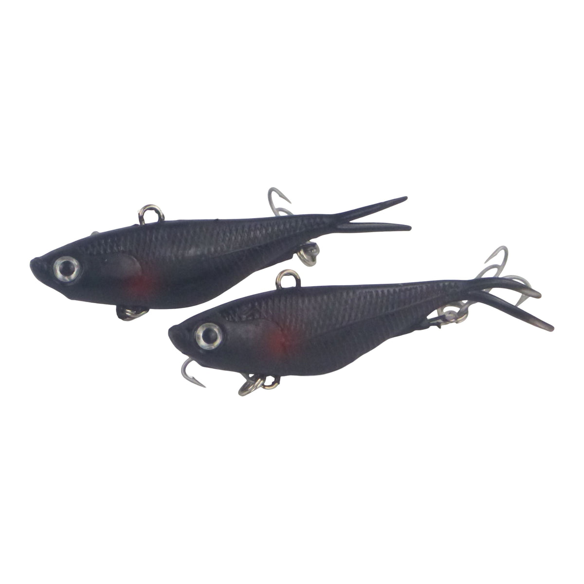 Swimerz 95mm Soft Vibe, Carbon, 2 pack-0