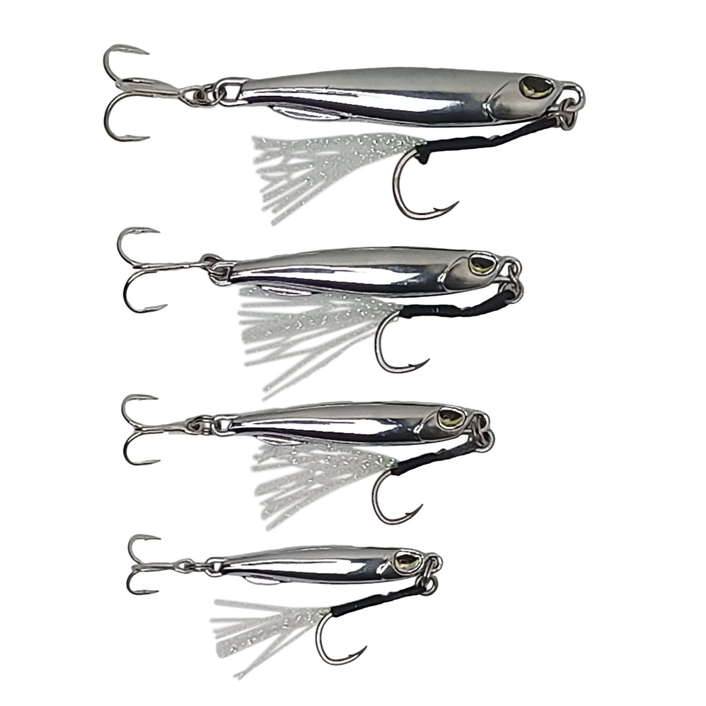Finesse Chrome Fish, 30gm, 8cmL, 3 pack-1
