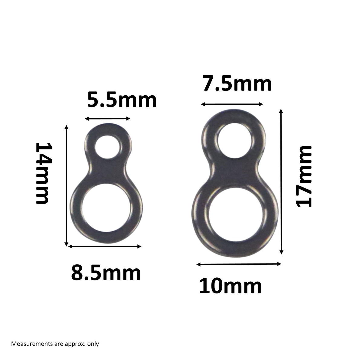 Swimerz 180kg Solid Double Rings, 14mm, 20 pack-1