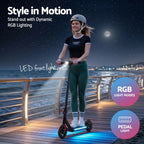Electric Scooter 180W 18KM/H Foldable Height Adjustable Portable Riding Commuter Teens Adults