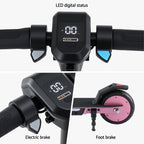 Electric Scooter 180W 18KM/H Adjustable Portable Foldable Height Riding Commuter Teens Adults