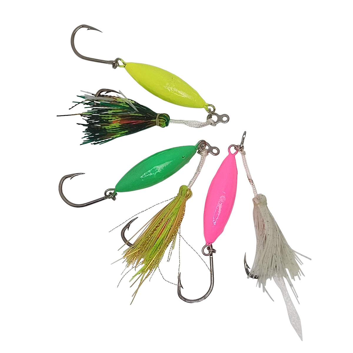 Swimerz Eddy Bomber Jig, 200gm, Super Glow, 3 pack-0