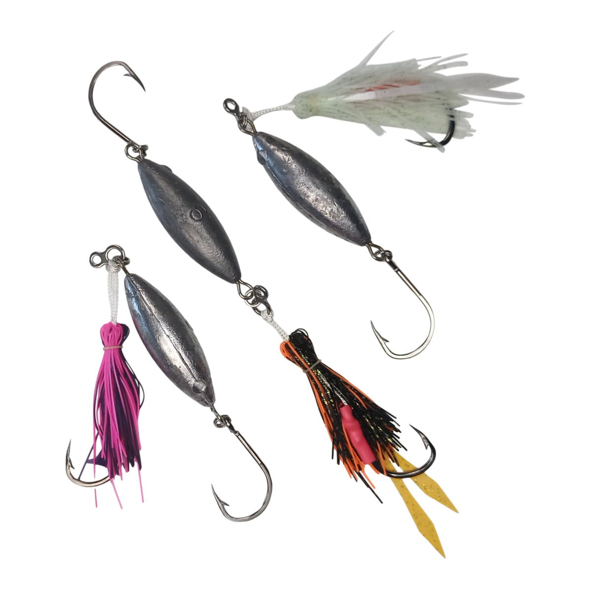 Swimerz Eddy Bomber Jig, 200gm, Unpainted, 3 pack-0