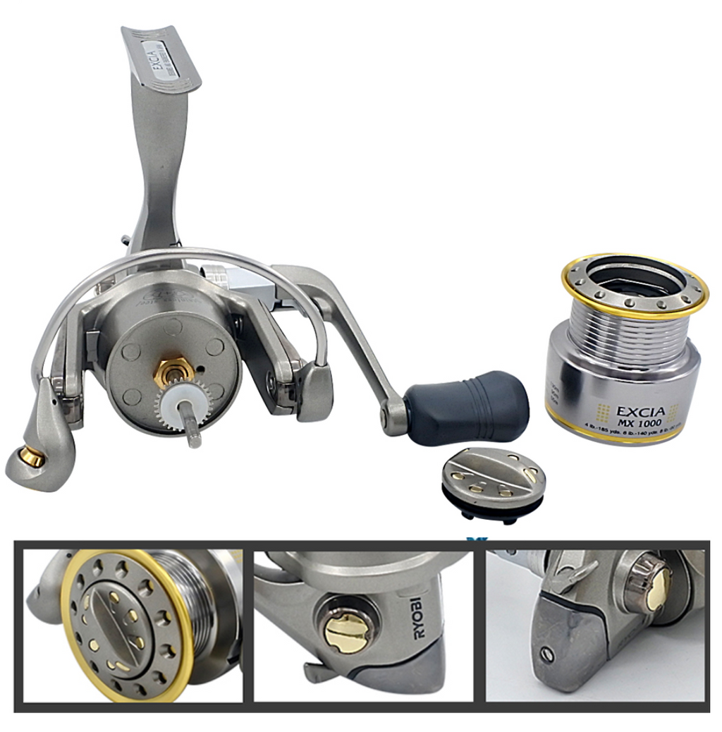Ryobi Excia 1000 Spinning Reel, 4:9:1 Gear Ratio 8+1BB-2