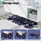 Weisshorn Foldable Bathtub PVC SPA Bucket Inflatable Cushion 114x62cm Star Navy