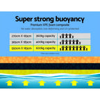 Weisshorn Floating Water Mat 5.5x1.8m Foam Pad Swimming Pool Island Platform