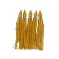 Swimerz Octopus Skirts 100mm Gold Glitter, 5 pack-0