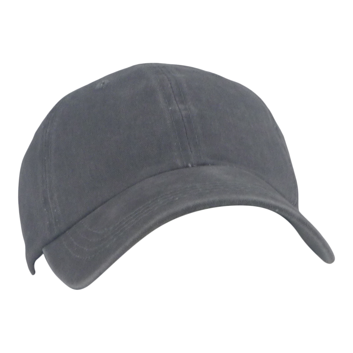BSTC 6-Panel Baseball Cap, Distressed Cotton, Grey-2