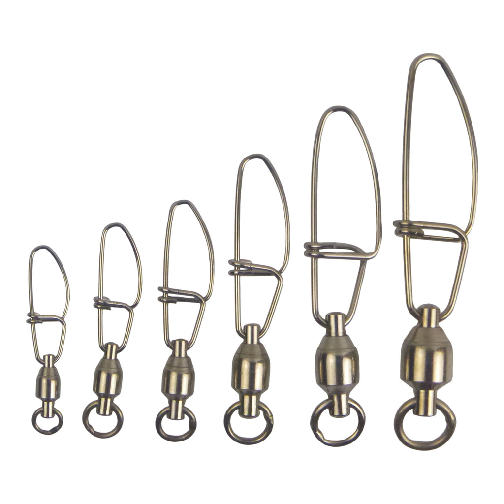 Swimerz HD Ball Bearing Swivels with Crosslock Snap, Size 8, 8 pack-0