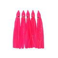 Swimerz Octopus Skirts 100mm Hot Pink, 5 pack-0