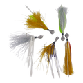 Artizan Flashtail Jigs, 28gm, Red Gold Lumo, 2 pack-0