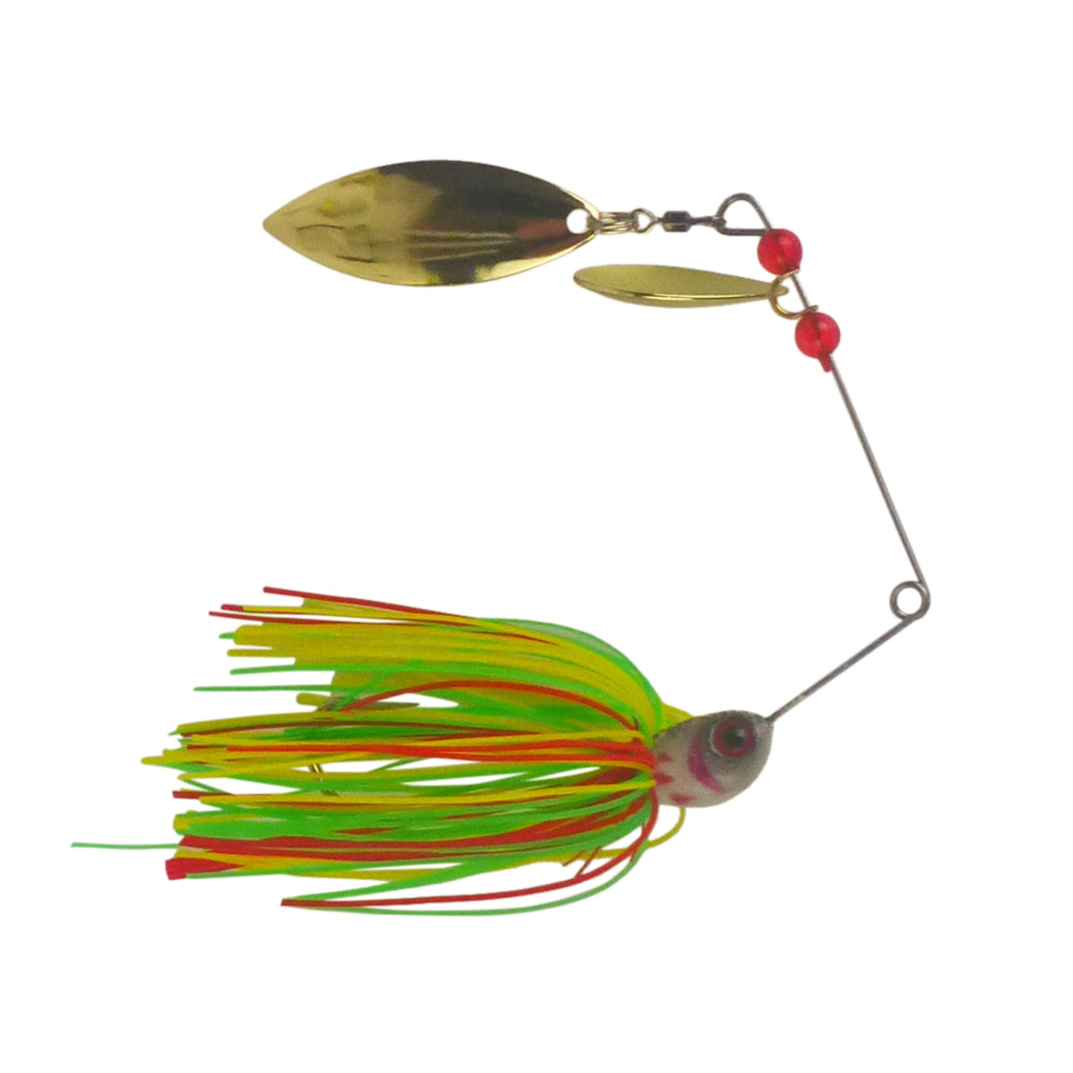 Dekoi 20gm LS22 Closed Eye Spinnerbait, Lemon Lime, Qty 2-0