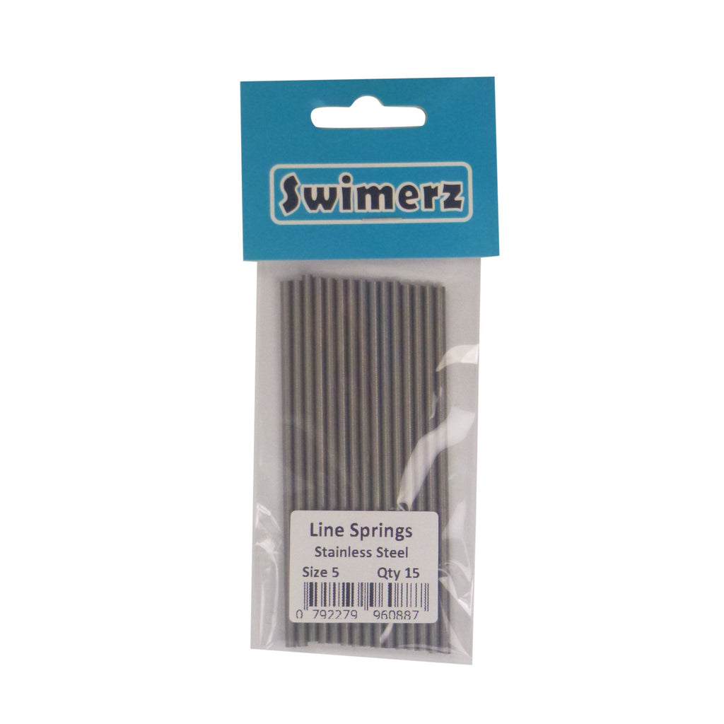 Swimerz Stainless Steel Fishing Line Springs, Size 5, 10cmL, 2.4mmID, 3.0mmOD-1