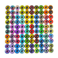 Artizan Molded Lure Eyes, 14mmD, 50*2, Qty 100-0