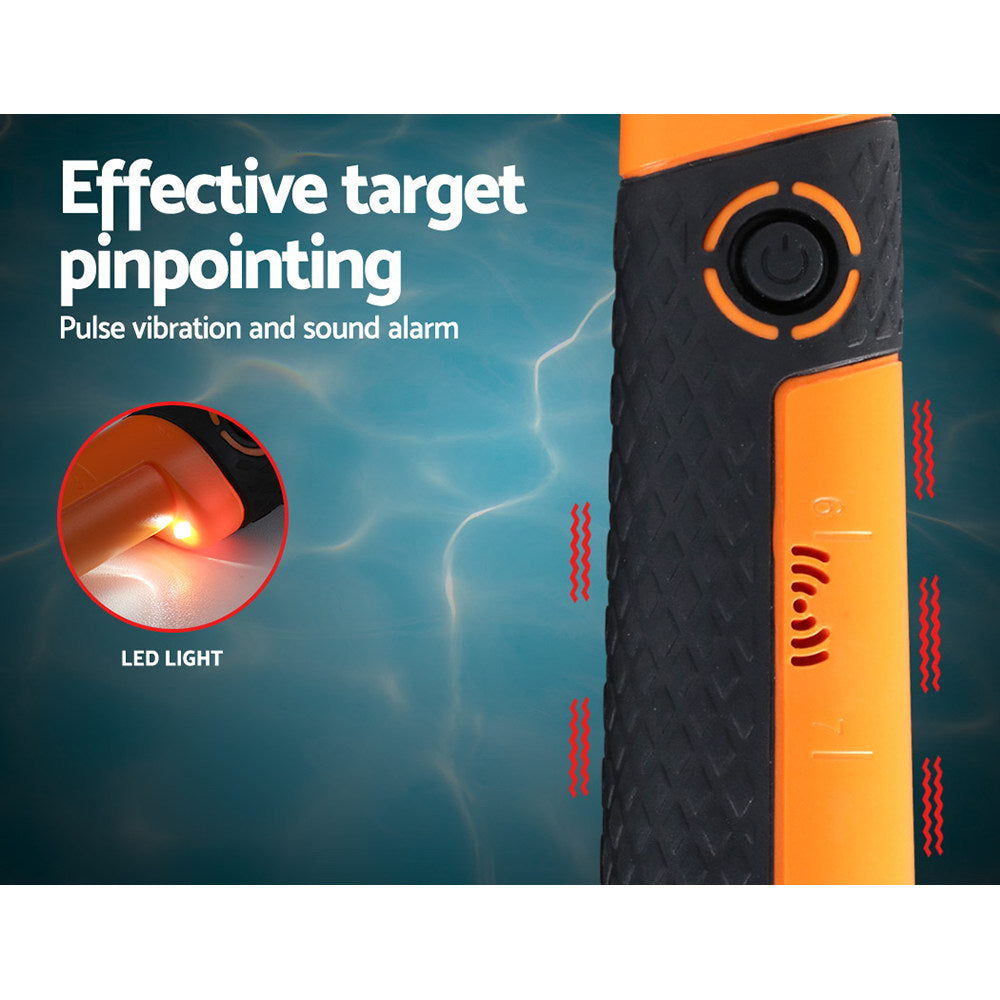 Metal Detector 40MM Sensitive Handheld Pinpointer Water Resistant Automatic Hunter Orange