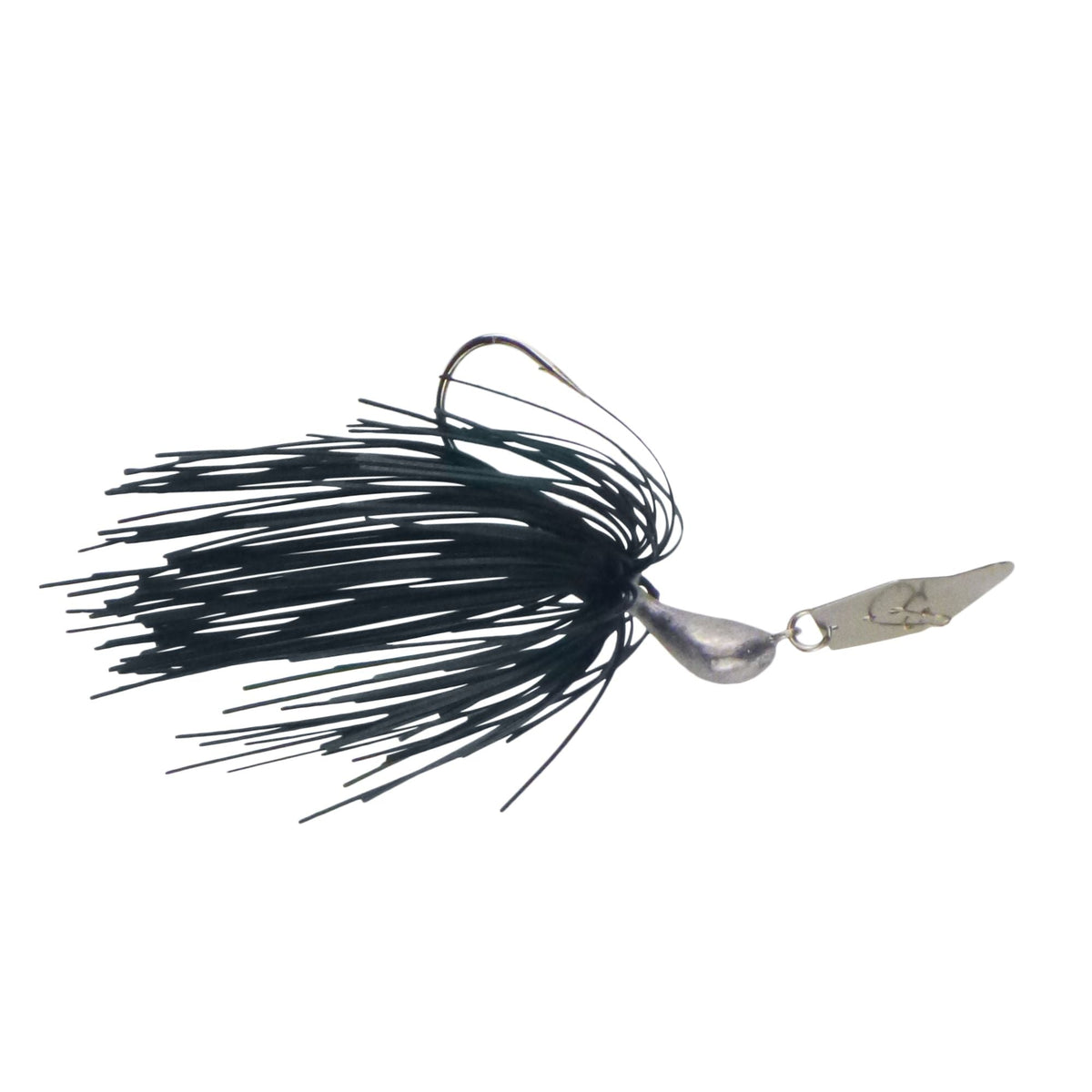 Dekoi 14gm Bladed Swim Jig, Chatterbait, Metallic Seaweed, 2 pack-0