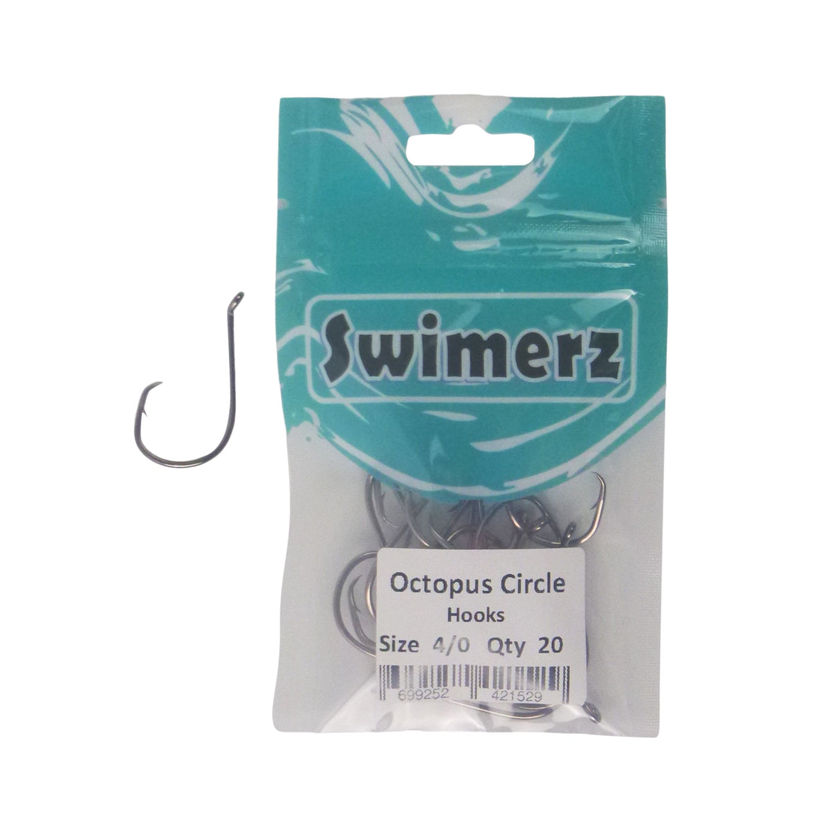 Swimerz 4/0 Octopus Circle Hooks, 20 pack-1