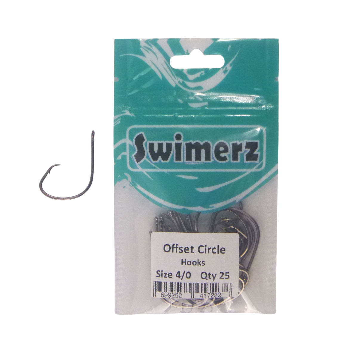 Swimerz 4/0 Offset Circle Hook 25 pack-1