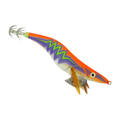 Finesse Rumoika Squid Jig, Orange Glow, size 3.5, 2 pack-0