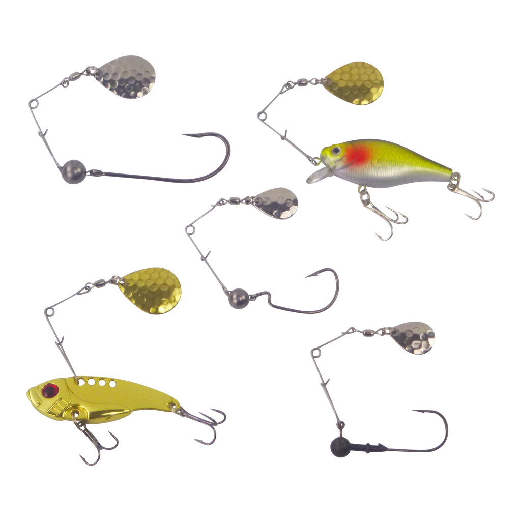Swimerz Jig Spinner, Small, Hammered Brass, 5 Pack-2