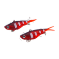 Swimerz 95mm Soft Vibe, Opaque Red, 2 pack-0