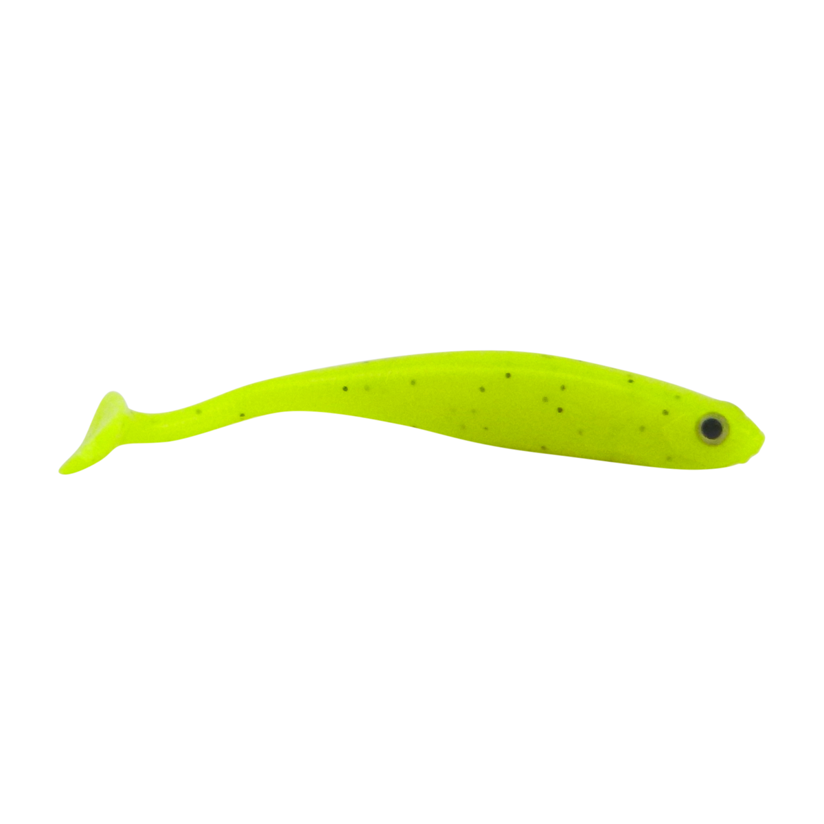 Swimerz Soft Shad 100mm Paddle Tail lure, Chartruese, 6 pack-0