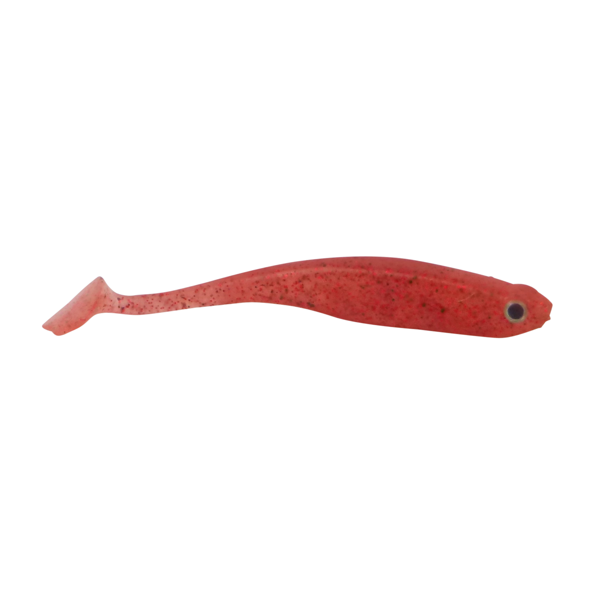 Swimerz Soft Shad 100mm Paddle Tail lure, Red Bug, 6 pack-0