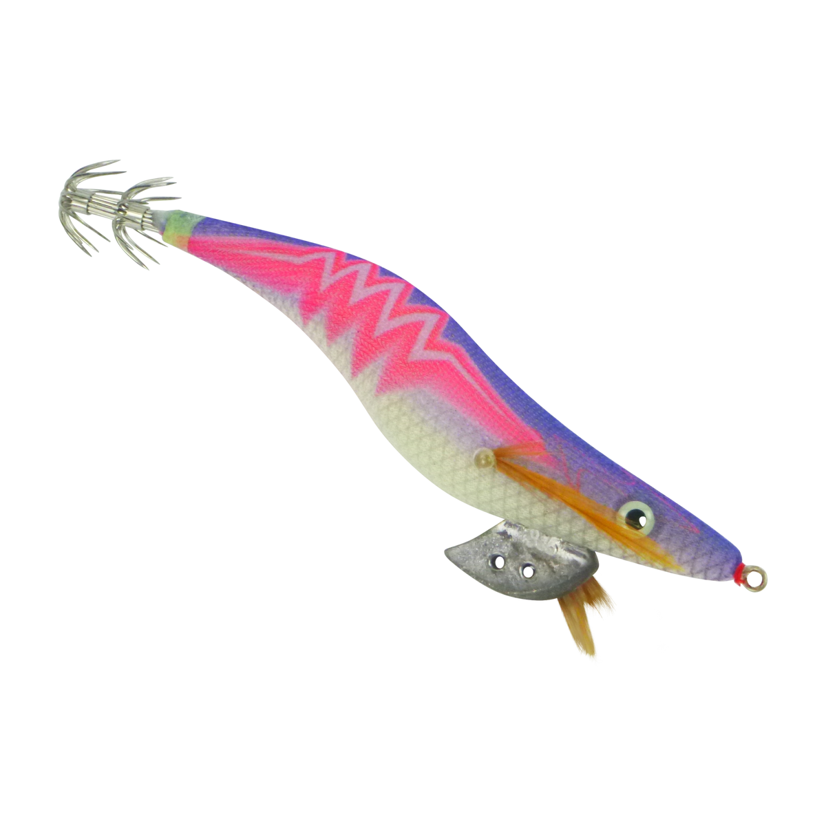Finesse Rumoika Squid Jig, Purple Pink Neon, size 3.5, 2 pack-0