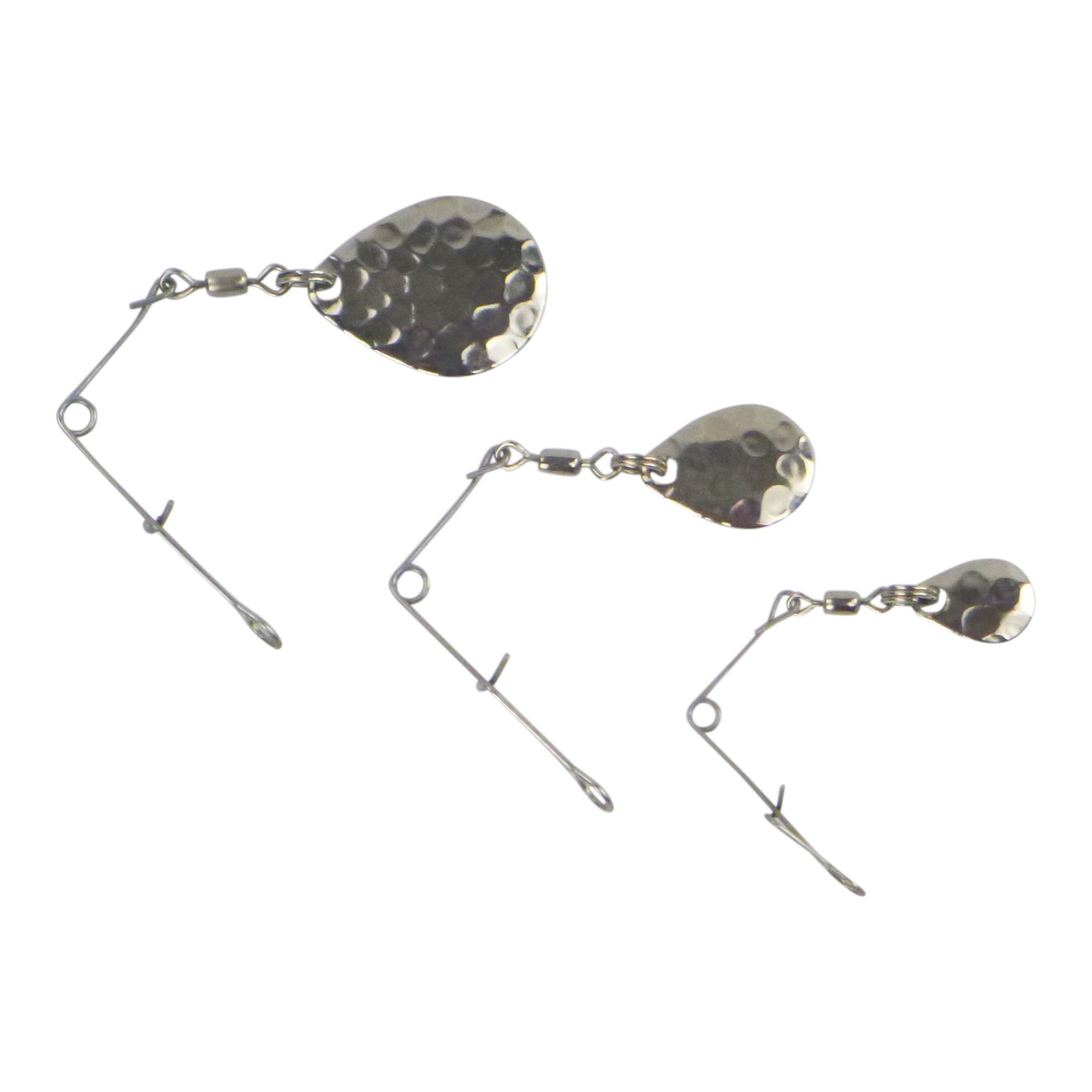 Swimerz Jig Spinner, Small, Hammered Nickel, 5 Pack-0