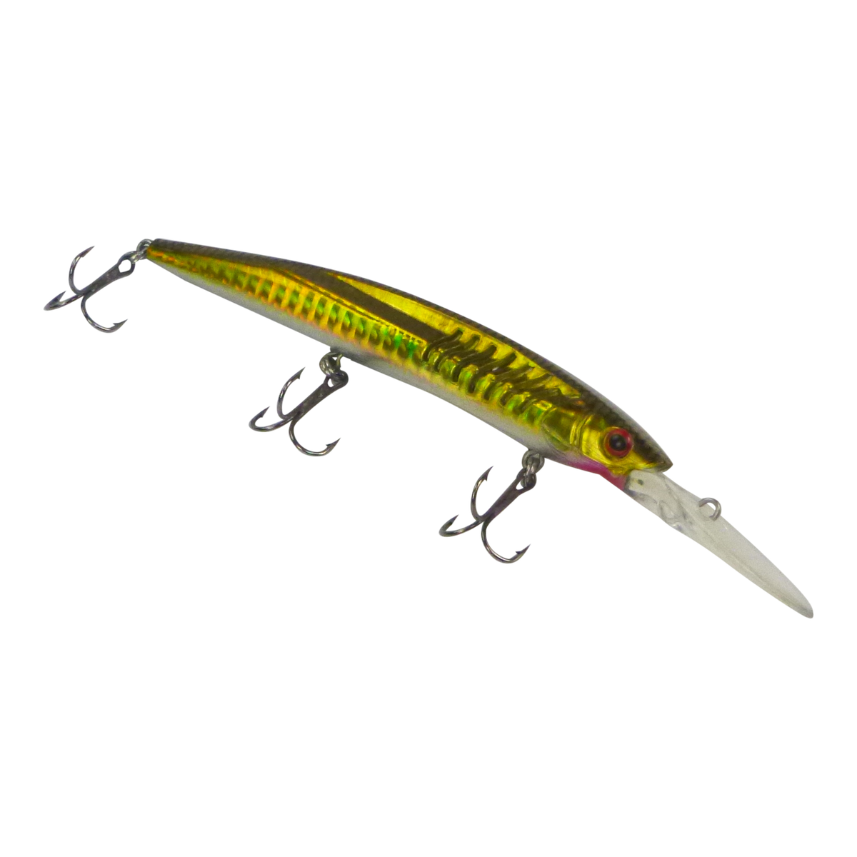 Finesse 'Flash Minnow' Blue Gold Flash, 150mm Deep Diving Lure-0