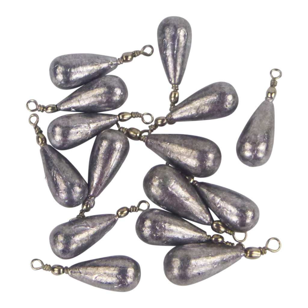 Swimerz 7gm Teardrop Sinker, Lead, 15 pack-0