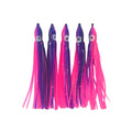 Swimerz Octopus Skirts 100mm Purple Pink, 5 pack-0