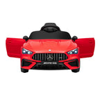 Ride On Car Licensed Mercedes Benz AMGC63 Kids Electric Car 12V Music Red