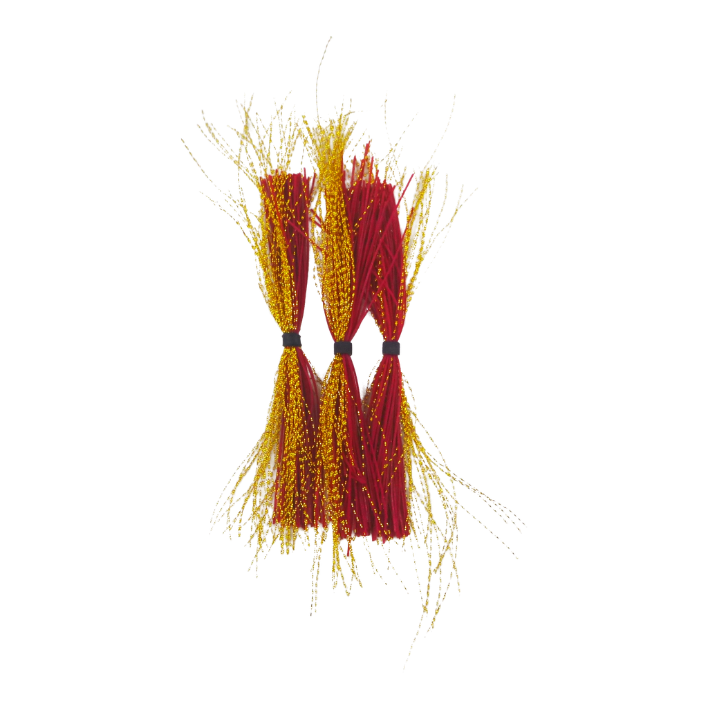 Dekoi Krystal Flash Lure Skirts, Red Neon-0