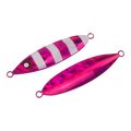 Finesse Slow Pitch Flutter Jig, 60gm, Hot Pink Stripe, 2 pack-0